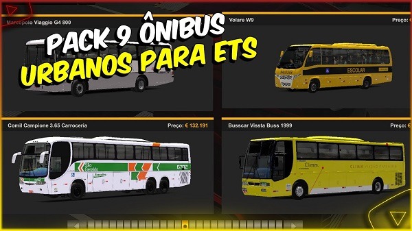 Pack De Nibus Urbanos Mods Ets Dalenha Mods