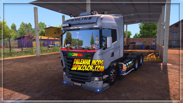 Caminhão Scania HIGHLINE Qualificada Mods Para Ets V x Dalenha Mods