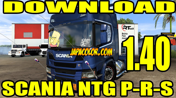 Caminhão Scania NTG P- R - S Mods Para Ets2 V.1.40.x