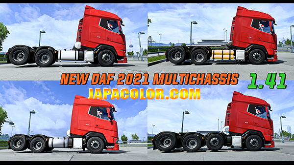 Caminhão New Daf 2021 Edition Multichassis Mods Ets2 1.41