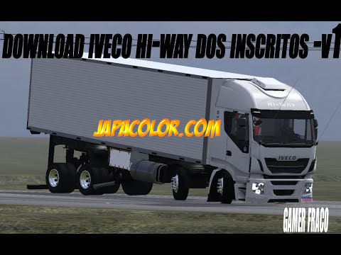 Caminhão Iveco Hi-Way Bitruck no Báu Mods Ets2 1.41