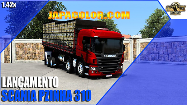 Caminhão Scania P310 Top Mods Ets2 1.41 - 1.42