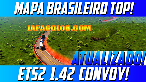 Mapa  do Brasil Top Mods Ets2 1.42