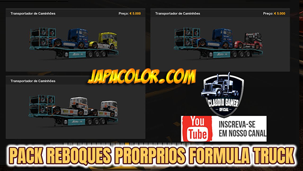 Pack de Reboques Próprios Formula Truck Mods Ets2 1.42