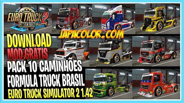 Pack 10 Caminhões Formula Truck Mods Ets2 1.42
