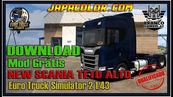 Caminhão Scania Teto Alto Top Mods Ets2 1.43