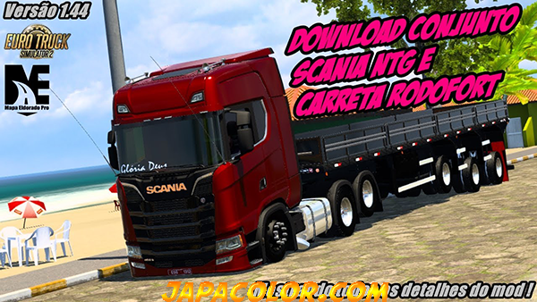 Caminhão Scania NTG + Carreta Rodofort 