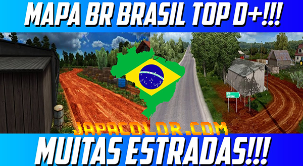 Mapa BR Brasil Top Mods Ets2 1.45
