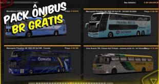 Pack de Ônibus Brasileiro Mods Ets2 1.46
