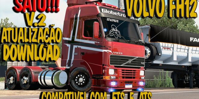 Conjunto Caminhão Volvo Fh + Bitrem Arqueado Mods Ets2 1.46 - Dalenha Mods