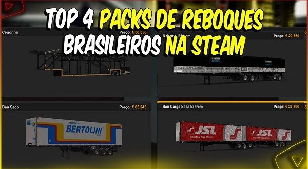 4 Pack de Reboques Brasileiros Mods Ets2 1.46