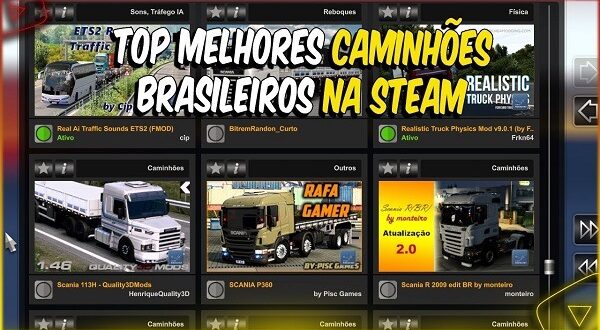 Pack de Caminhões Brasileiros na Steam Mods Ets2 1.46