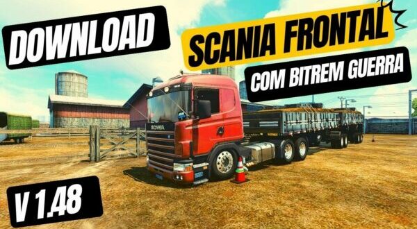 Scania Qualificada + Granel Arqueada Top Mod Ets2 1.48 - Dalenha Mods