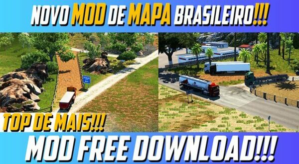 Novo Mapa Brasileiro Top Mod Ets2 1.48