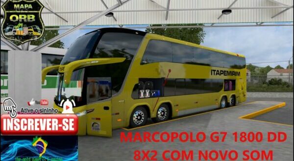 Ônibus Marcopolo G7 1800 DD 8X2 Mod Ets2 1.48