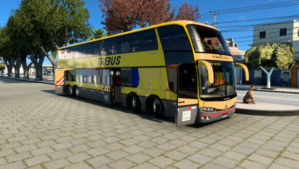 Ônibus Marcopolo G6 1800 DD-8x2 Mod Ets2 1.48