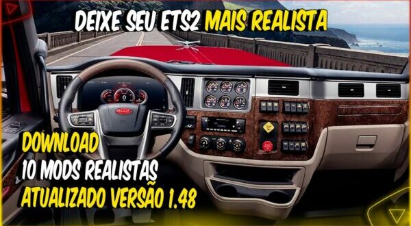 Pack 10 MODs Realista Ets2 1.48