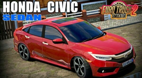 Carro Honda Civic Sedan Mod Ets2 1.48