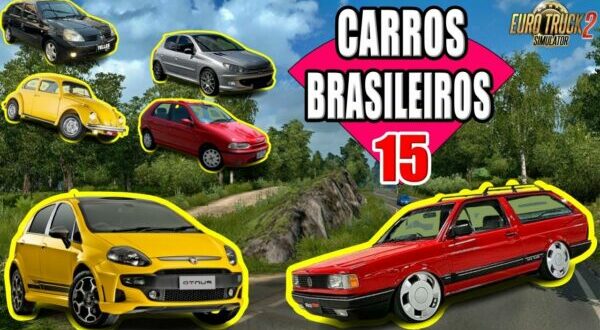 Pack 15 Carros Brasileiros Mod Ets2 1.48